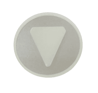 Pressel push button kone monospace " arrow down " white kss 420 421 (sku: km804340g092 4095938-pn kz07730) (SKU: KM804340G092 4095938-PN KZ07730)