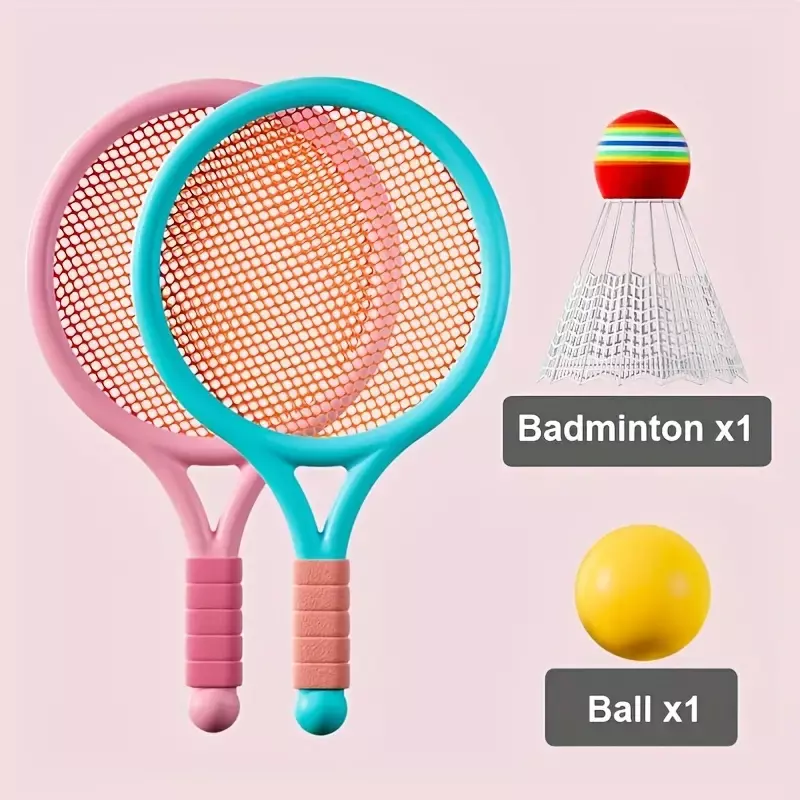 Детски ракети за бадминтон и тенис – комплект с топка и перце Детски ракети за бадминтон и тенис – комплект с топка и перце