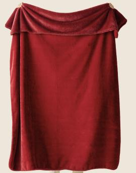 PLAIDS COCOONING - Plaid Cosy Monochrome Rosewood Rouge PLAIDS COCOONING - Plaid Cosy Monochrome Rosewood Rouge