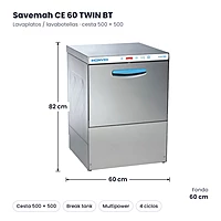Medidas Savemah CE 60 TWIN BT: 60 x 60 x 82 cm