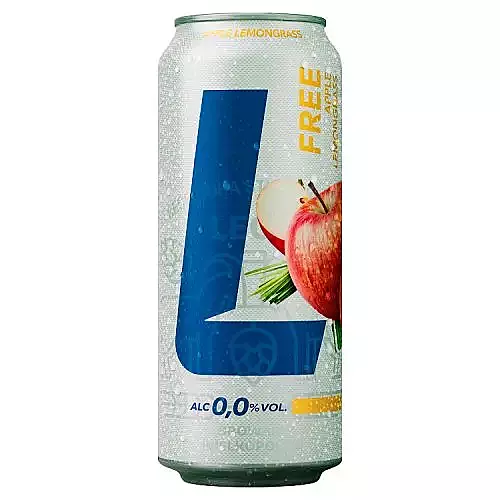 LECH FREE APPLE LEMON GRASS (JABLKO TRAWA CYTRYNOWA) 0.00% CAN