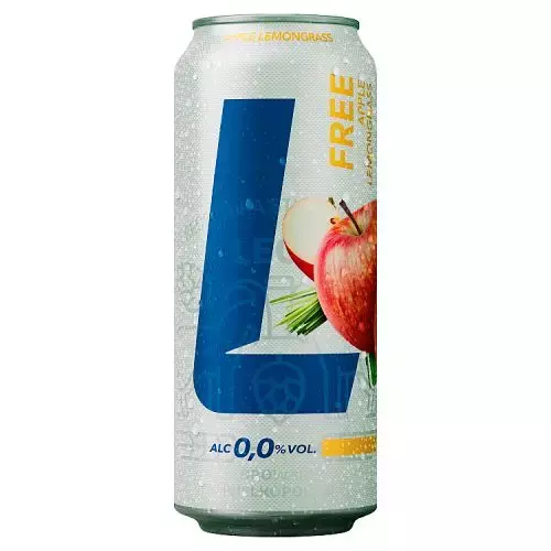 LECH FREE APPLE LEMON GRASS (JABLKO TRAWA CYTRYNOWA) 0.00% CAN