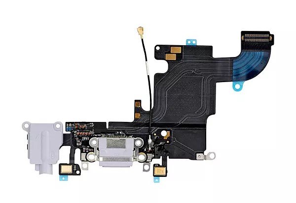Apple iPhone 6s Replacement Dock Port Charging Flex, Headphone Jack & Microphone - Light Grey