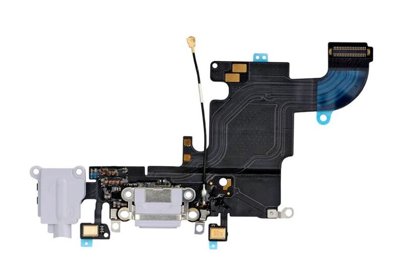 Apple iPhone 6s Replacement Dock Port Charging Flex, Headphone Jack & Microphone - Light Grey