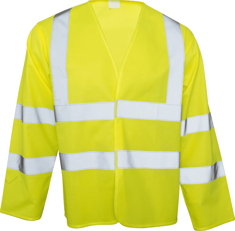 Long Sleeve High Vis Waistcoat Yellow XL