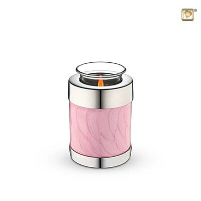 Messing kaarshouder urn rose