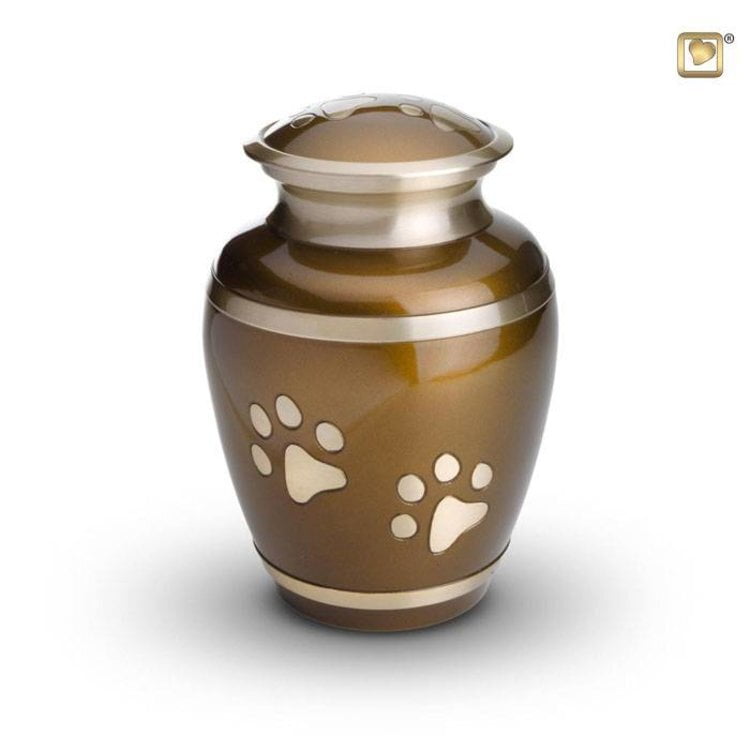 Messing dierenurn groot goud Messing dierenurn groot goud