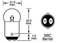 Lucas 209 Bulb 12v 5w Ba15d SBC