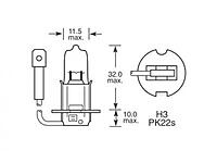 Lucas 453 Bulb 12v 55w H3 PK22s 'E'