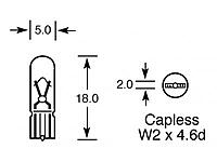Lucas 508 Bulb 24v 1.2w W2.
