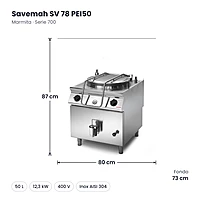 Medidas Savemah SV 78 PEI50: 80 x 73 x 87 cm