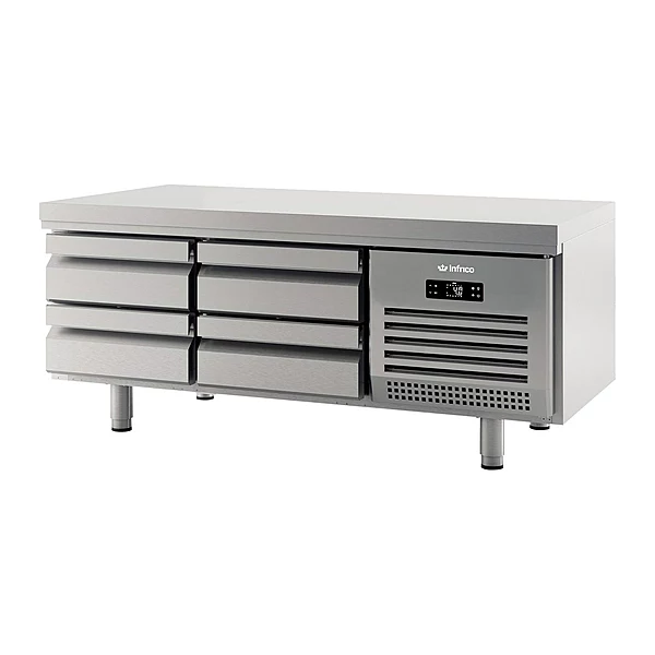 Mesa baja refrigerada con cajones 160 cm GN 1/1 Infrico MSG 1600