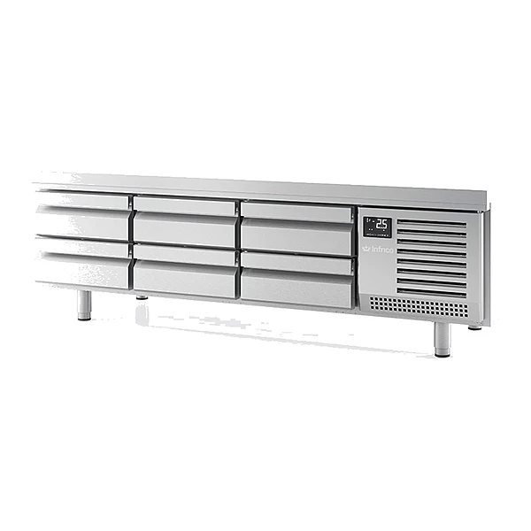Mesa baja refrigerada con cajones 200 cm GN 1/1 Infrico MSG 2000