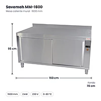 Medidas Savemah MM-1600: 160 x 70 x 95 cm
