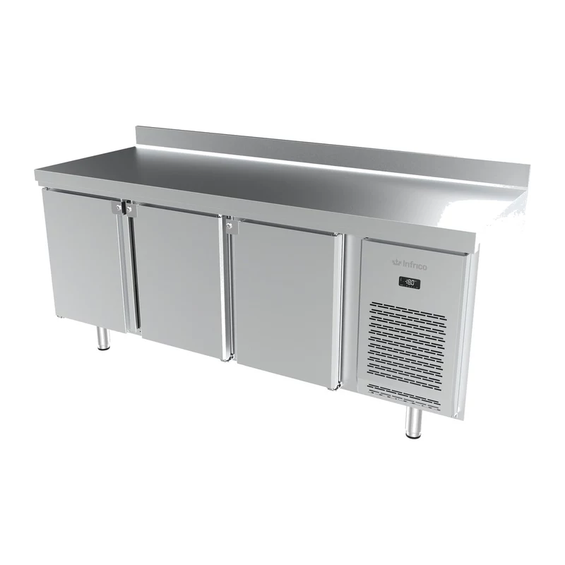 Mesa de congelación 196 cm 3 puertas GN 1/1 Infrico IM 703 PN