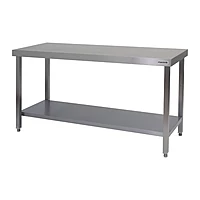 Mesa de trabajo central con estante 180x70 serie 700 Savemah MTC-700x1800