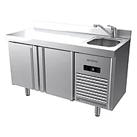 Mesa refrigerada con fregadero 147 cm 2 puertas Infrico BMPPF 1500 II – vista 4