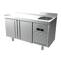 Mesa refrigerada con fregadero 147 cm 2 puertas Infrico BMPPF 1500 II