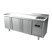 Mesa refrigerada con fregadero 196 cm 3 puertas Infrico BMPPF 2000 II
