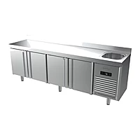 Mesa refrigerada con fregadero 245 cm 4 puertas Infrico BMPPF 2500 II
