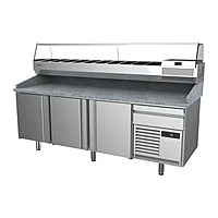 Mesa refrigerada para pizza 230 cm 3 puertas Infrico MP 2300