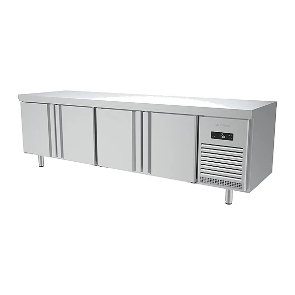 Mesa refrigerada pastelería 600x400 275 cm 4 puertas Infrico MR 2750