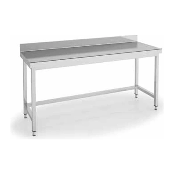 Mesa de trabajo mural inox sin estante 180x70 Eratos MMSD70-180