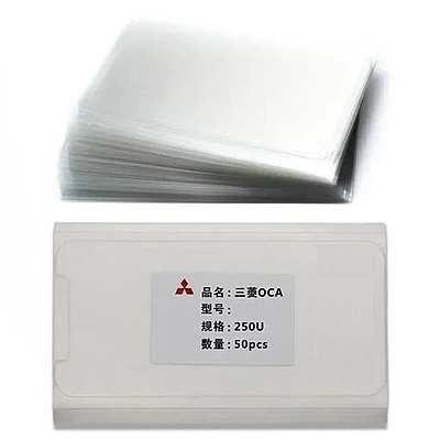 (50 Pack) iPhone 12 Mini - Mitsubishi Optical Clear Adhesive Film Sheet - Screen Refurbishment