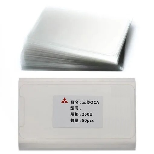(50 Pack) iPhone 12 Mini - Mitsubishi Optical Clear Adhesive Film Sheet - Screen Refurbishment