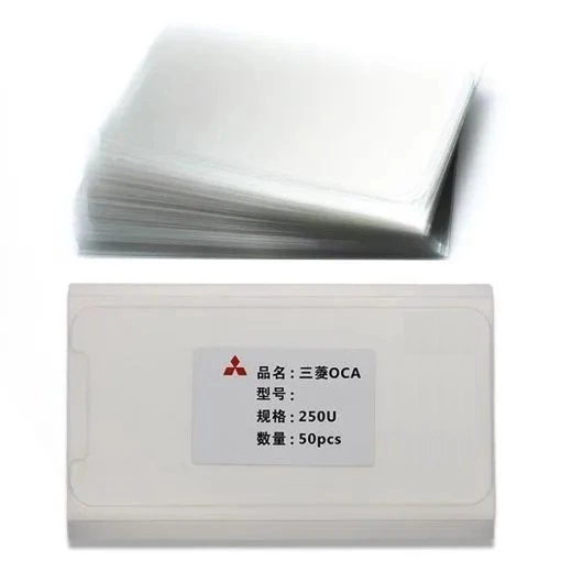 (50 Pack) iPhone 12 Mini - Mitsubishi Optical Clear Adhesive Film Sheet - Screen Refurbishment
