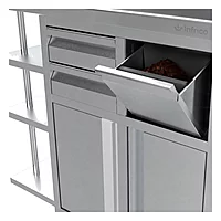Mueble cafetero 150 cm inox Infrico MCAF 1500 – vista 4