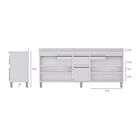 Mueble cafetero con 2 cajones y estantes 250 cm Savemah MCAF-2500