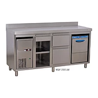 Mueble cafetero con hueco para lavavajillas y fabricador de hielo 200 cm Savemah MCAF-2000 LAV