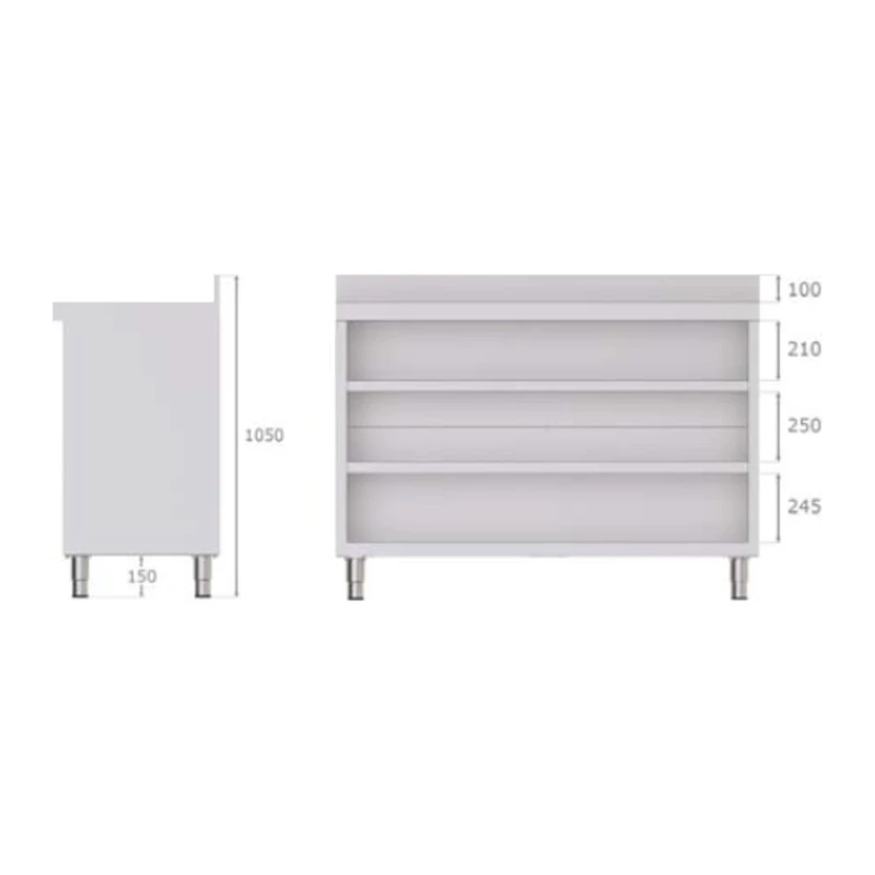 Mueble estantería serie 600 100x60 Savemah E-600/1000