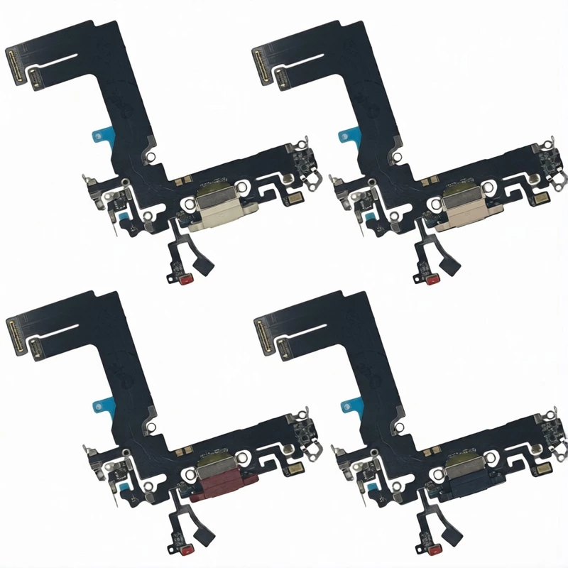 For Apple iPhone 13 Mini - Replacement Charging Port Flex Flex Cable With Microphone - Pink