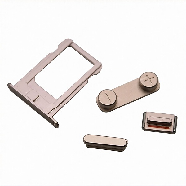 Apple iPhone 5s , SE - Replacement Button Set (Power, Volume and Mute Switch) - Champagne , Gold