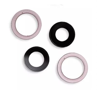 Apple iPhone 13 , 13 Mini - Replacement Glass Camera Lens With Frame - Pink