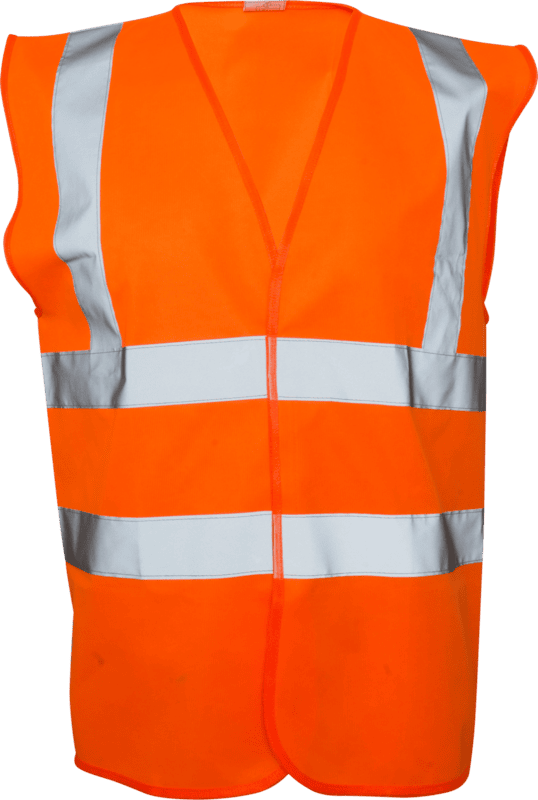 Orange Hi Vis Waistcoat EN471 Class 2 - L