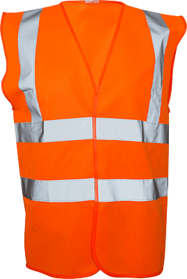 Orange Hi Vis Waistcoat EN471 Class 2 - 2XL
