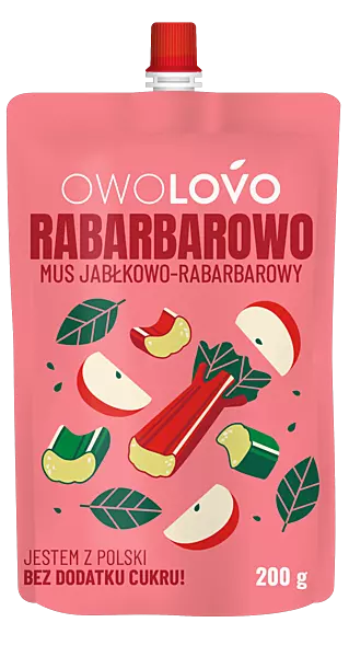 Mus jabłkowo-rabarbarowy 200g * RABARBAROWO