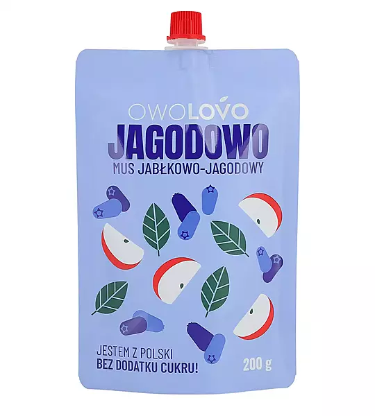 Mus jabłkowo-jagodowy 200g * JAGODOWO