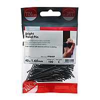 40mm x 1.6mm Bright Panel Pins