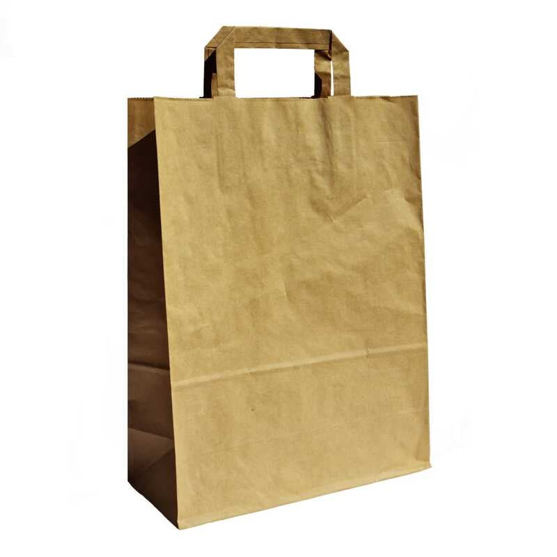 papieren tassen, plat handvat, 22x10x38 cm, bruin kraft, 70 grs papieren tassen, plat handvat, 22x10x38 cm, bruin kraft, 70 grs