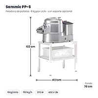 Peladora de patatas Sammic PP-6 6 kg 400 V – medidas
