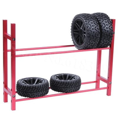 RC Car Tyre Rack Aluminium Alloy Wheels Shelf Garage Scale RC Car Tyre Rack Aluminium Alloy Wheels Shelf Garage Scale
