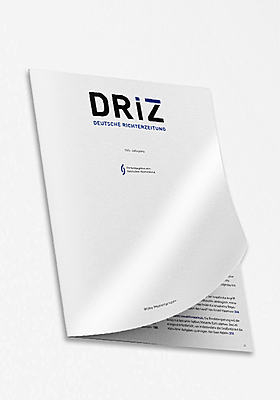 DRiZ – Deutsche Richterzeitung Jahresregister 2025 2