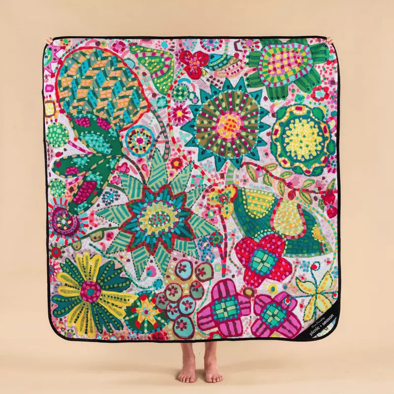Rosy Posy Everyday Picnic Rug and Backpack Set