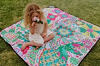 Rosy Posy Everyday Picnic Rug and Backpack Set