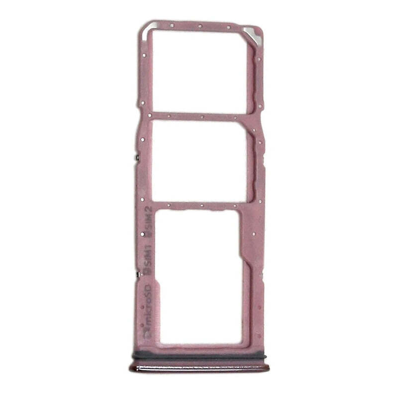 For Samsung Galaxy A750 , A7 2018 - Replacement Dual SIM & SD Card Tray - Pink