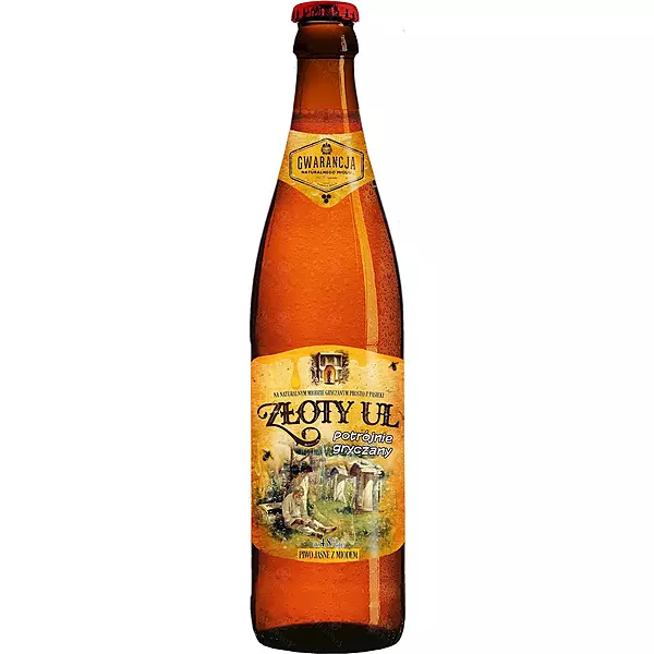 STAROPOLSKIE ZLOTY UL POTRÓJNIE GRYCZANE (TRIPLE BUCKWHEAT HONEY) BOTTLE